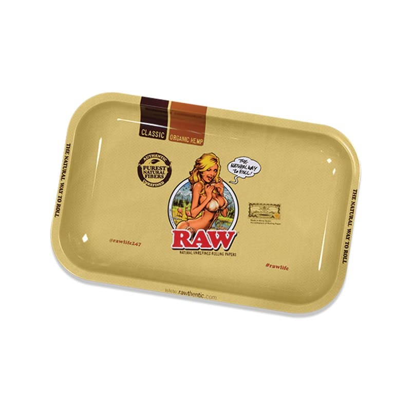 RAW Rolling Tray Metálica (Small) — bandeja RAW