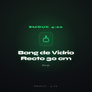 Bong de Vidrio Recto 30 cm